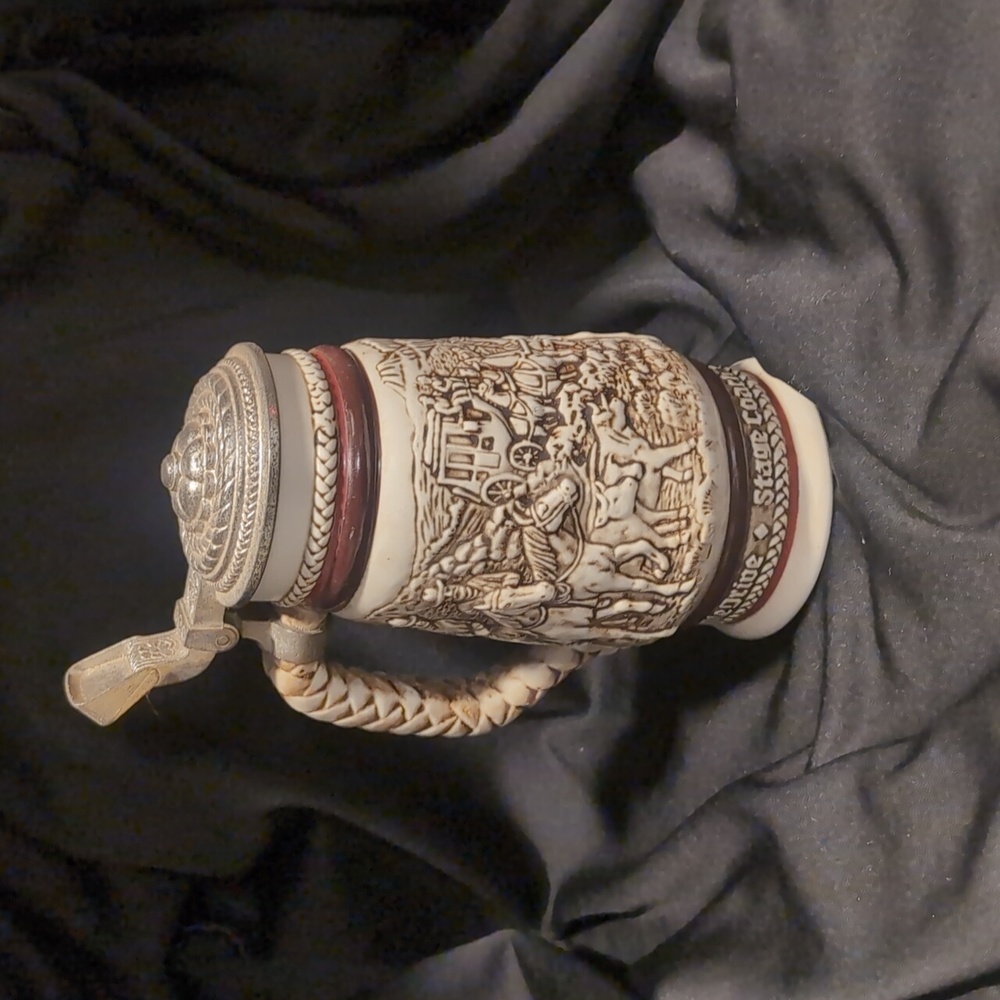 Vintage Avon Stagecoach Cowboy Beer Stein